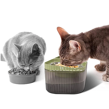 Automatic cat drinker dog water fountain filter food bowl