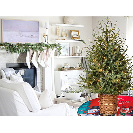 Christmas tree mat christmas cover gift wrap round