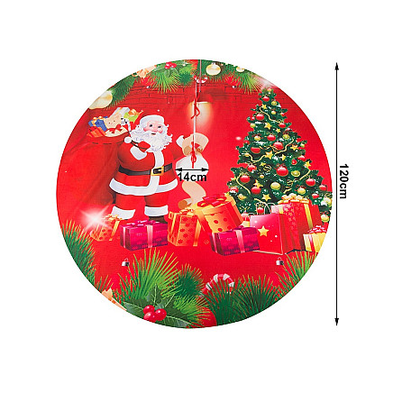 Christmas tree mat christmas cover gift wrap round