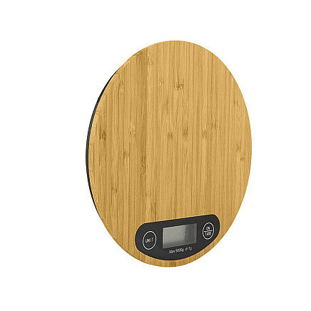 Elektroniski bambusa virtuves svari ar LCD skārienekrānu, līdz 5 kg