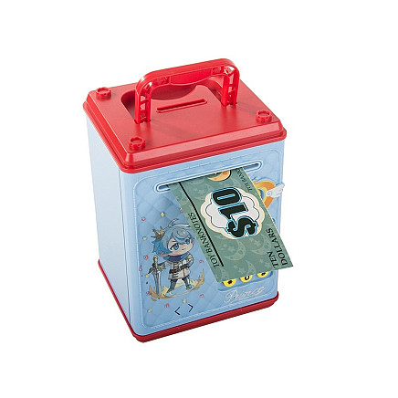 Money box cash machine code banknotes coins money pin code