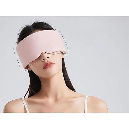 Acu aizsietā miega maska ērts miegs ceļošanai 2 puses silts auksts