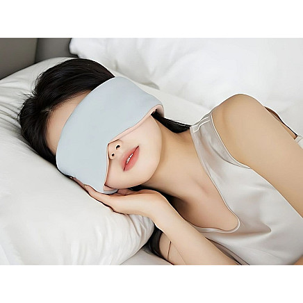 Acu aizsietā miega maska ērts miegs ceļošanai 2 puses silts auksts