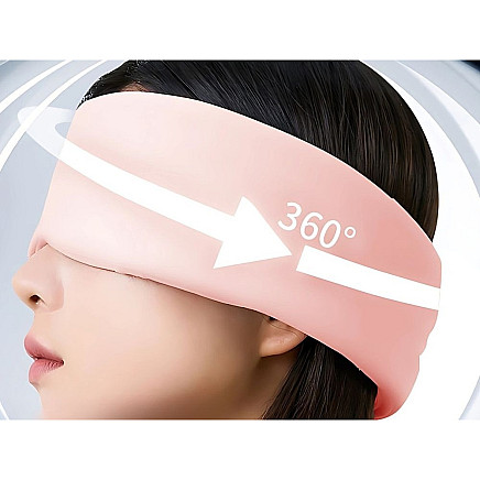 Acu aizsietā miega maska ērts miegs ceļošanai 2 puses silts auksts