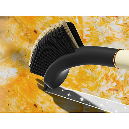 Cutting brush for cleaning river rides pennet scraper 2in1