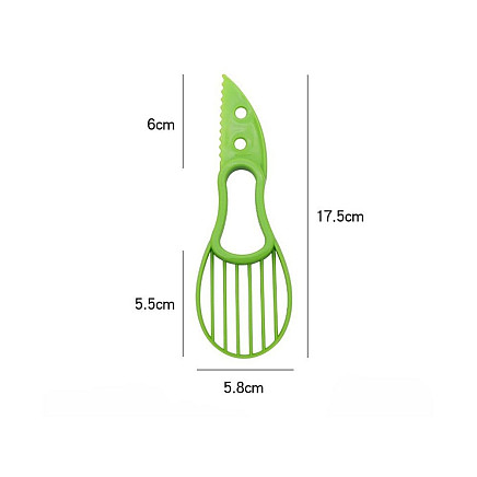 Avocado slicer knife fruit peeler multifunctional in plastic