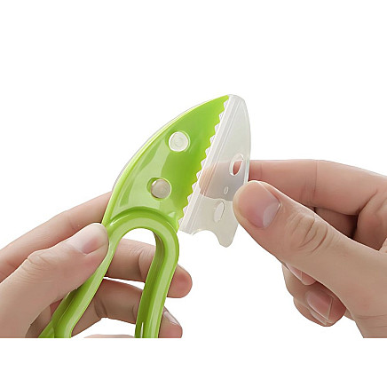 Avocado slicer knife fruit peeler multifunctional in plastic