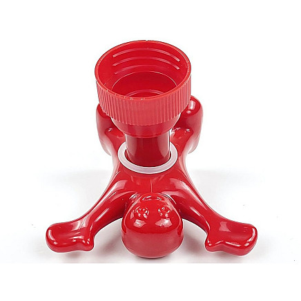 Funny cap human for a bottle of sauces with a stopper sir perky