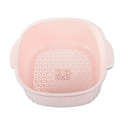 Double bowl for washing fruit colander strainer basket strainer strainer