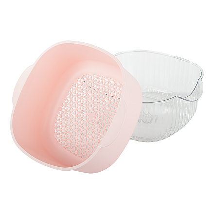 Double bowl for washing fruit colander strainer basket strainer strainer