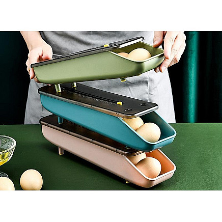 Container egg box fridge organiser egg tray