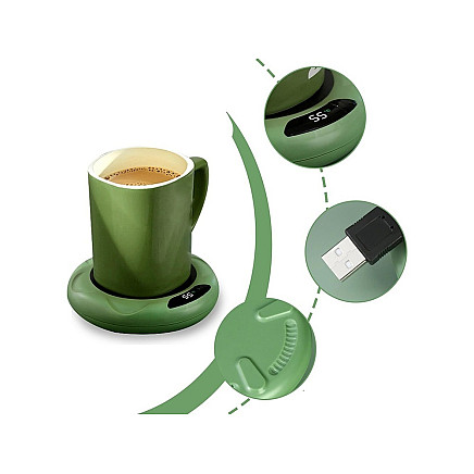 Coffee tea mug water heater electric usb control