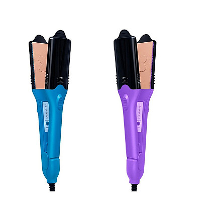 Hair straightener waveguide templates temperature control interchangeable plates