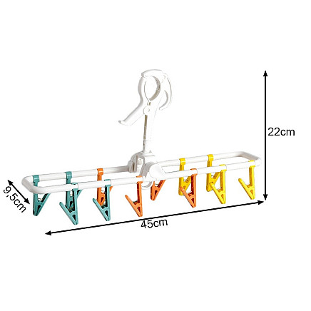 Dryer for socks underwear clothes hanger hanging 12 clothespins set