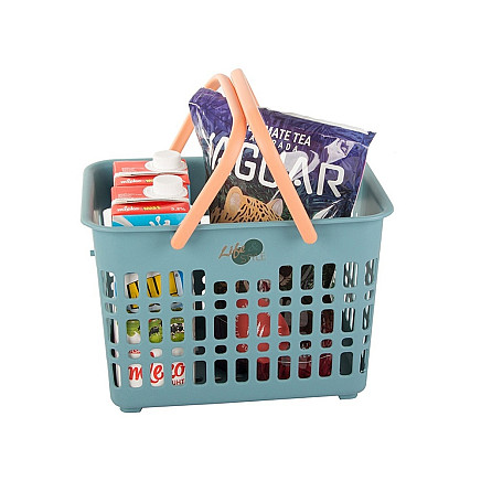 Shopping basket handy for mushrooms vegetables folding handles for picnics