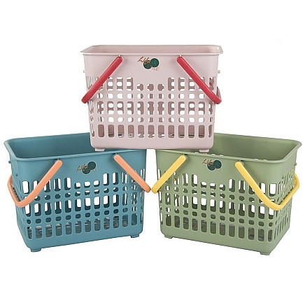 Shopping basket handy for mushrooms vegetables folding handles for picnics
