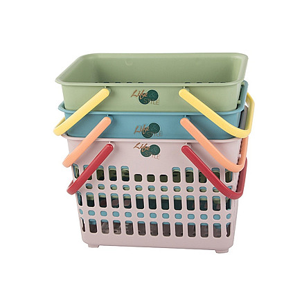 Shopping basket handy for mushrooms vegetables folding handles for picnics