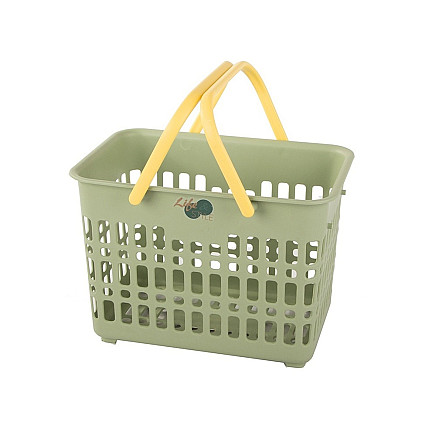 Shopping basket handy for mushrooms vegetables folding handles for picnics