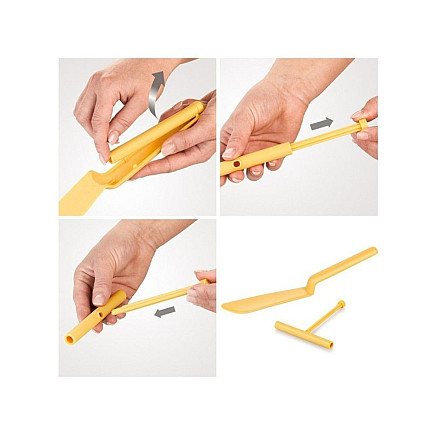 Pancake spatula with rolling pin for pancake omelettes