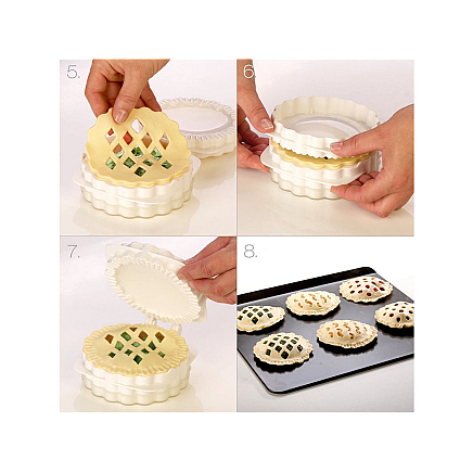 Cake tin cutter interchangeable filling inserts