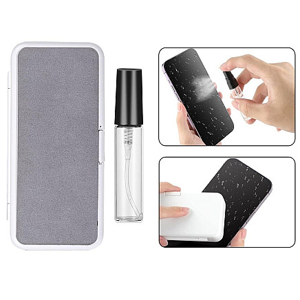 Tīrīšanas komplekts austiņām, telefonam un klaviatūrai 17-vienā, pelēks