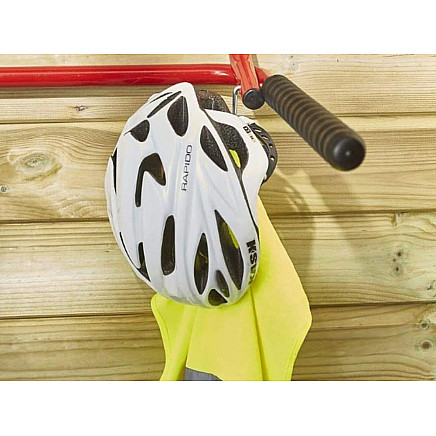 Āķa dubultais instrumentu turētājs darbnīcas velosipēds garāžai