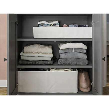 Underwear sock drawer clothes organiser with divider white