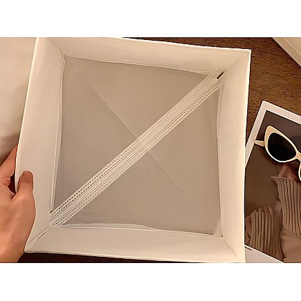 Textile organiser linen clothes shoes drawer white