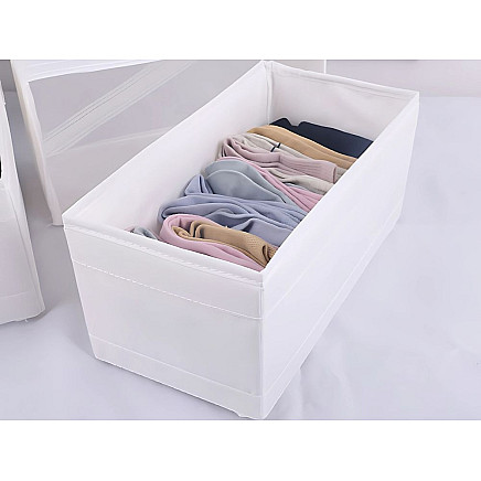 Bra organiser underwear socks clothes drawer wardrobe white