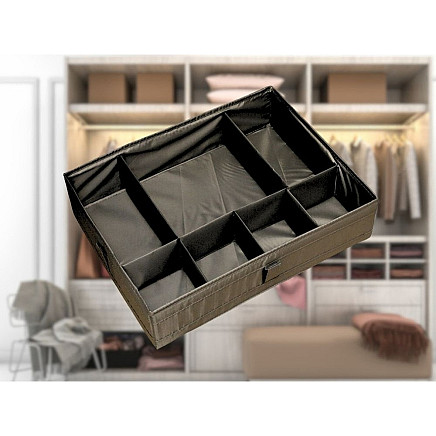 Underwear organiser sock drawer drawer divider insert grey