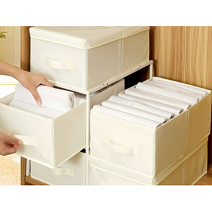 Clothes organiser underwear trousers drawer wardrobe socks white