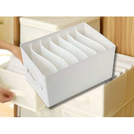 Clothes organiser underwear trousers drawer wardrobe socks white