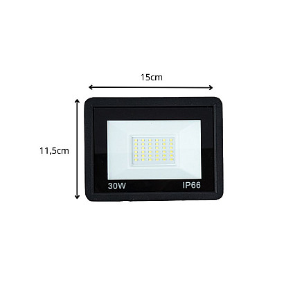 Floodlight halogen spotlight led 30w 6000k outdoor waterproof ip66