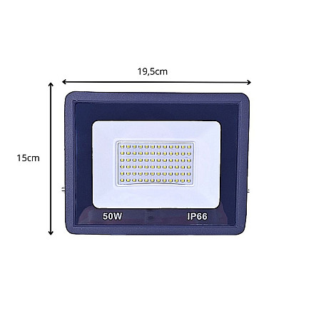 Floodlight halogen spotlight led 50w 6000k outdoor waterproof ip66