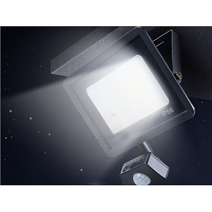 Halogen floodlight led 10w 6000k with dusk-to-dawn sensor ip66