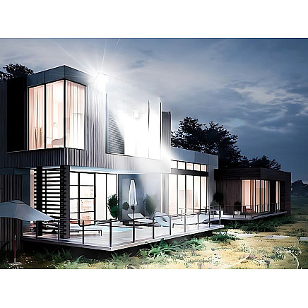 Halogen floodlight led 30w 6000k with dusk-to-dawn sensor ip66