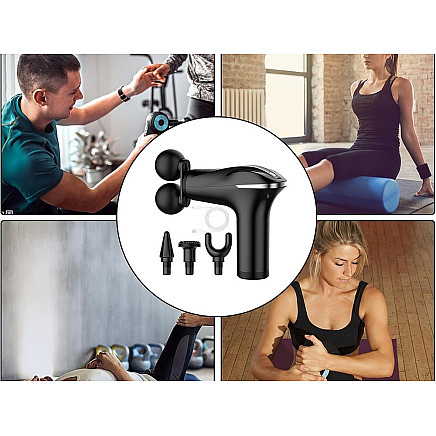 Back massage gun body leg massager strong massage gun 4 tips