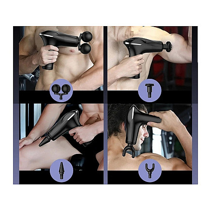 Back massage gun body leg massager strong massage gun 4 tips