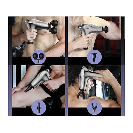 Back massage gun body leg massager strong massage gun 4 tips