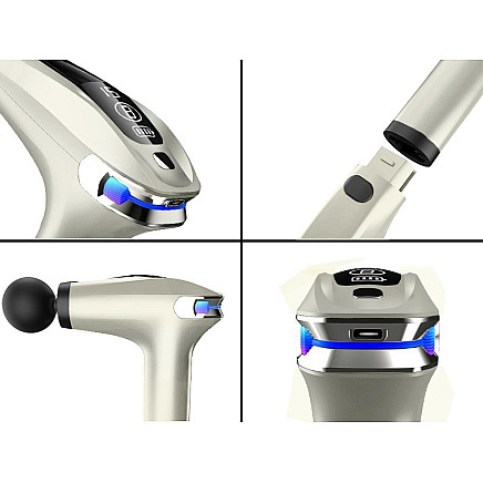 Back massage gun body leg massager strong massage gun 4 tips