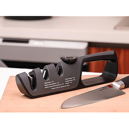 Knife sharpener kitchen scissors sharpening non-slip adjustment