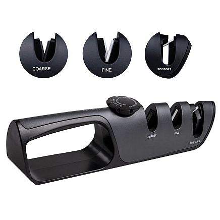 Knife sharpener kitchen scissors sharpening non-slip adjustment