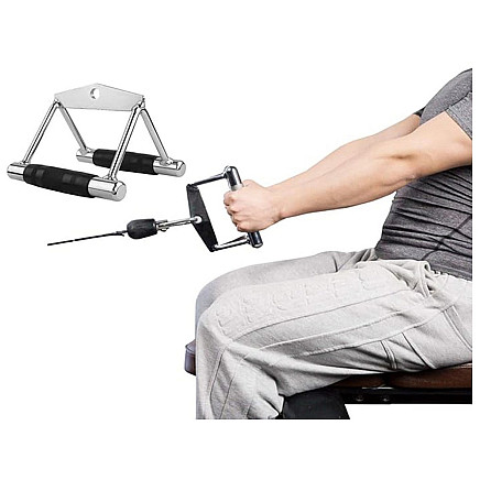 Tērauda dubultais trīsstūrveida rokturis trošu trenažierim