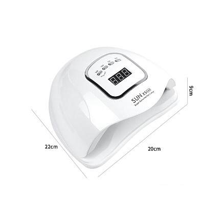 Nail lamp 46 led uv 150w for hybrids gels strong sun x5 max lcd