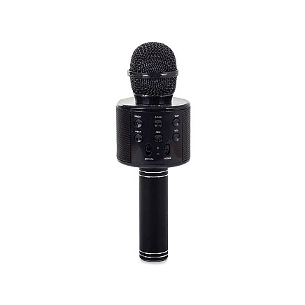 Wireless microphone bluetooth karaoke speaker round with case various modes