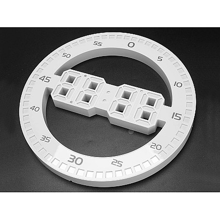 Alarm clock led electronic thermometer with alarm backlit thermometer