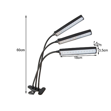 Led plant lamp usb grow panel grow light timer clip on flowers