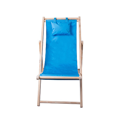 Wooden deckchair beach chairs folding garden cushion beach chair