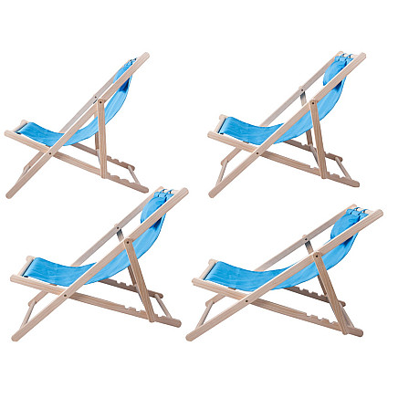 Wooden deckchair beach chairs folding garden cushion beach chair