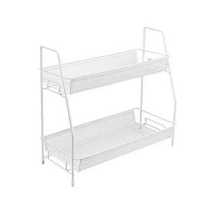 Virtuves plaukts virtuves organizators pastāvīgs divlīmeņu bēniņu garšvielu